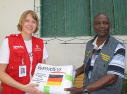 humedica-Koordinatorin Antje Weber organisiert seit Anfang April die Hilfsmaßnahmen in der Republik Kongo. Foto: humedica