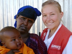 Zum zweiten Mal am Horn von Afrika im Einsatz: Krankenschwester Inna Warkentin. Foto: humedica/Sven Ramones
