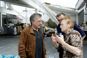 Auf seiner Tour durch die Emilia Romagna sieht der Schauspieler zahlreiche zerstörte oder beschädigte Gebäude und unterhält sich mit Betroffenen. Foto: privat