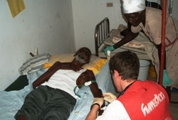 Noch immer haben die Menschen in Haiti mit Cholera zu kämpfen. Foto: humedica