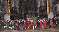 Die Obermindeltaler Musikanten aus Willofs spielen in der Basilika Ottobeuren