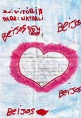 Einer der Briefe, die die Kinder aus demhumedica-Projekt schrieben. Foto: humedica/ Nathalie Nowak