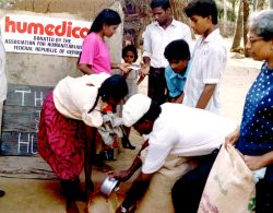 humedica half den Hungernden und vom Krieg verfolgten mit Hilfslieferungen und Nahrungsmittelverteilungen. Foto: humedica