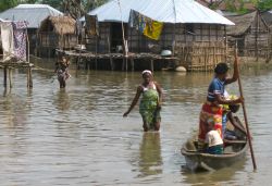 Die heftigsten Regenfälle seit Jahren führten in großen Teilen der südlichen Provinzen Benins zu massiven Überschwemmungen. Foto: humedica/Judith Kühl