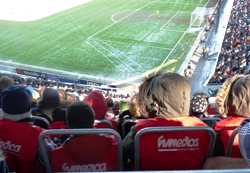 Blick in die impuls-Arena: Zweitligist und Aufstiegsaspirant FC Augsburg hatte geladen. Foto: humedica/Albert Kosten