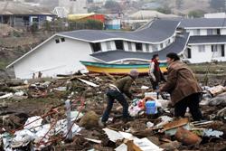 Die wellenartige Erdbewegung zeigt dieses Bild deutlich. Foto: Reuters