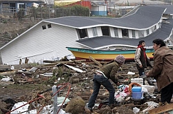 Die Verwüstungen in der Region Concepcion sind sehr stark. Foto: REUTERS