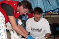 ERDBEBEN IN HAITI: Eines der humedica-Teams schlägt seine Zelte dauerhaft in Léogane auf