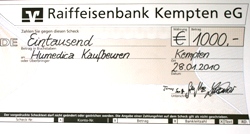 Mit Kuchen und Spenden kamen 1000 Euro zusammen. Vielen Dank. Foto: humedica