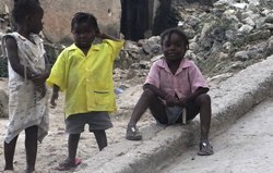 Die Zukunft der Kinder in Port-au-Prince ist ungewiss. Foto: humedica/ Judith Kühl