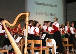 Musik für Haiti - das Jugendblasorchester Marktoberdorf. Foto: humedica/Ruth Bücker