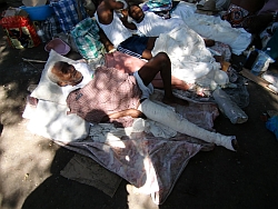 In Leogane, einem Vorort von Port-au-Prince, lag das Epizentrum des Nachbebens von vergangener Woche. Foto: humedica