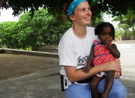 Vielen Dank, liebe Felicitas, für Deinen Einsatz für die Menschen in Haiti. Foto: humedica/Ruth Bücker