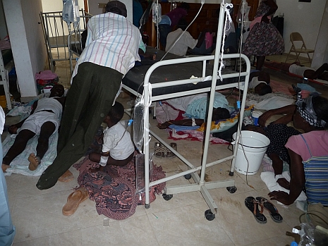 Unvorstellbare Zustände im Krankenhaus von Drouin in der Region Saint-Marc. Foto: humedica/Caroline Klein