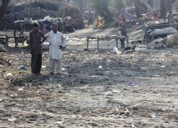 Leben wie auf einer Müllhalde. Das Camp ist ein einziger Krankheitsherd. Foto: humedica/Ruth Bücker