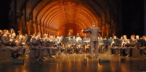 Das Benefizkonzert des Luftwaffenmusikcorps 1 aus Neubiberg verfolgten rund 200 Besucher. Foto: humedica/Wolfgang Groß