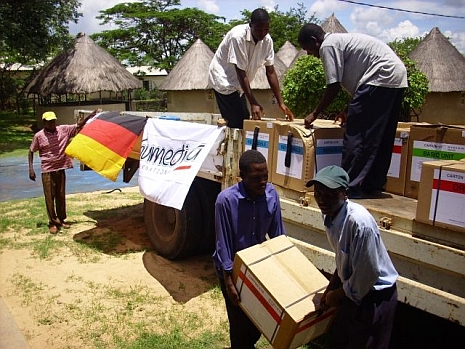 In der Region Manikaland arbeitet humedica mit zehn lokalen Kliniken zusammen. Erste Verteilungen konnten bereits realisiert werden. Foto: humedica/Janika Simon