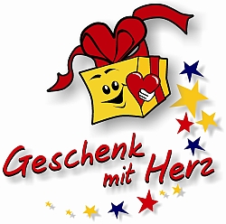 Das offizielle Aktionslogo von "Geschenk mit Herz".