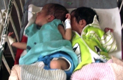 Neugeborene im Duncan Hospital in Raxaul/ Indien. Foto: humedica