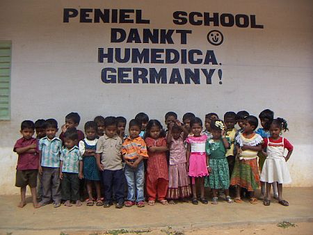 Die ABC-Schützlinge der PENIEL-Schule. Foto: humedica