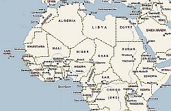 Niger liegt im Nordwesten Afrikas. Kartographie: Reuters/alertnet.org