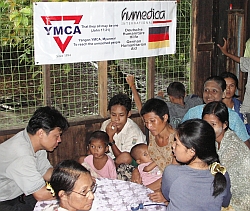 Gemeinsam mit der international bekannten Organisation YMCA (Christlicher Verein junger Menschen) konnte humedica in Myanmar helfend eingreifen. Foto: humedica