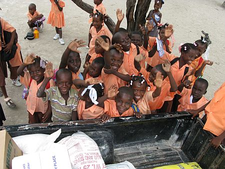 Kinder stehen im Fokus unseres Einsatzes in Haiti. Foto: KWE/humedica