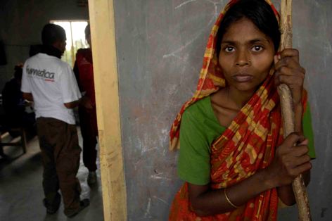 Warten auf Hilfe - bis zu 160 Patienten behandelten die Teams täglich. Foto: Jens Großmann