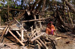 Zerstörung dominierte das Bild auf dem Weg nach Barguna. Foto: Jens Großmann