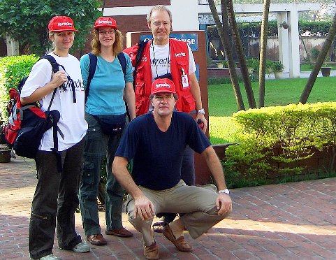 Ein starkes Team auf dem Weg ins Katastrophengebiet. Foto: humedica