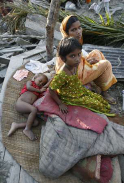 Für die Überlebenden droht die Katastrophe nach der Katastrophe: Hunger und Krankheiten. Foto: Reuters