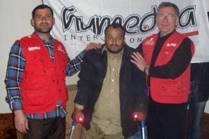 Die Gehhilfen, Rollstühle und Rollatoren werden weiterhin dringend benötigt in Syrien. Foto: humedica/Patrick Khamadi