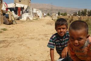 Die Camps der syrischen Flüchtlinge sind meist auf großen Feldern libanesischer Bauern errichtet. Foto:humedica