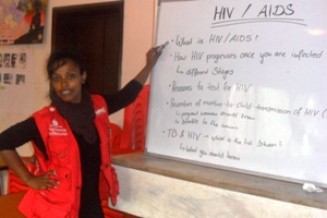 Krankenschwester Sanna Ahmend unterstützte diehumedica-Kindertagesstätte für zehn Wochen ehrenamtlich. Foto:humedica/Sanna Ahmed