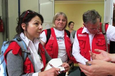 Nothilfe für die Opfer der Überschwemmungen