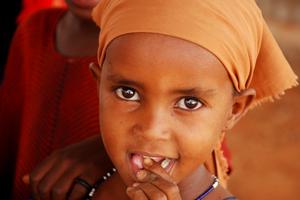 An den Folgen von Hunger leiden Kinder besonders. Foto: humedica