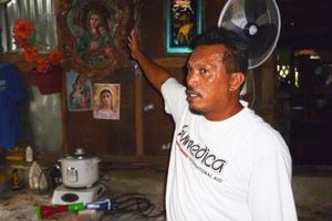 Glück im Unglück: Das Haus von Perrys Familie hielt dem Taifun stand. Foto:humedica