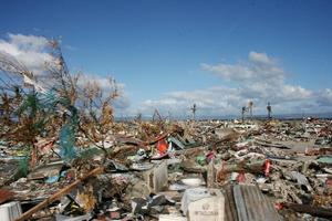 Der erste Anblick nach Taifun "Haiyan": Unfassbare Zerstörung über weite Landstriche. Foto:humedica/Margret Müller
