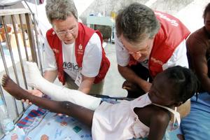 Nach Bekanntwerden der Katastrophe entsandtehumedicaumgehend ein Ärzteteam nach Haiti. Foto:humedica