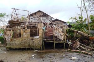 Auf der Insel Samar zerstörte Taifun "Hagupit" tausende Unterkünfte. Foto:humedica