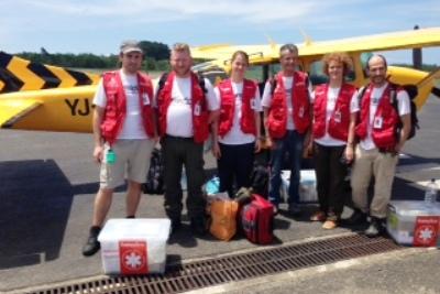 Nothilfe für die Opfer von Zyklon „Pam“