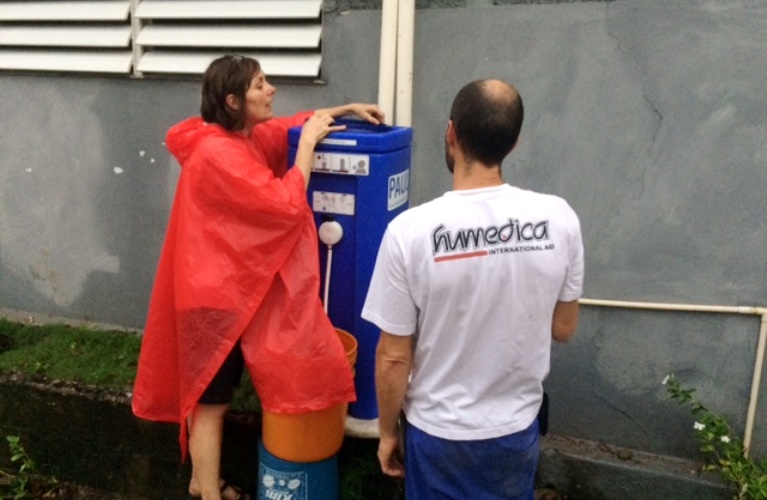 Sorgt für 100.000 Liter sauberes Trinkwasser: Filtersystem Paul. Foto:humedica