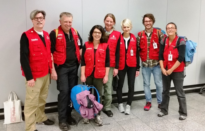 Das ehrenamtlichehumedica-Einsatzteam auf dem Weg nach Äthiopien. Foto:humedica