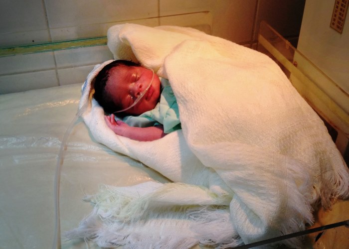 Dank des schnellen Einsatzes vonhumedica-Kooordinatorin Anaïs konnte Baby Pascal gesund zur Welt kommen. Foto:humedica