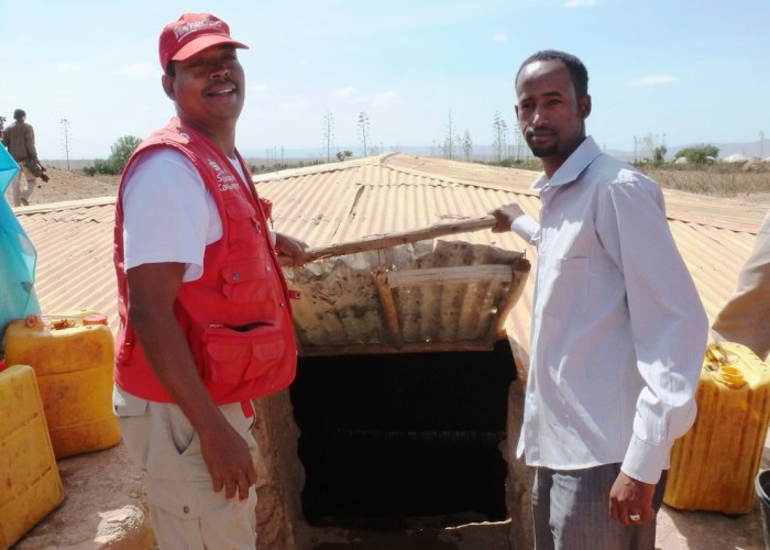 Dank der umfassenden Wasserlieferung ist die vonhumedicagebaute Birka jetzt wieder gefüllt. Foto:humedica