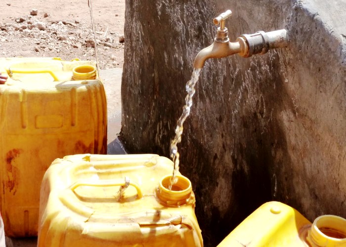 Das Wasser ist knapp - den Betroffenen fehlt es nicht nur an Essen sondern auch an Trinkwasser. Foto:humedica