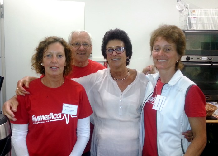 Ehrenamtliche vonhumedicaunterstützten das Hockey for hope-Turnier an beiden Tagen. Foto:humedica