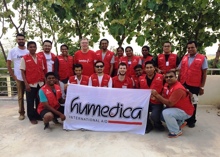 Die Teilnehmer und Trainer des Einsatztrainings beihumedicaIndia kamen nicht nur aus der Region, sondern auch aus Sri Lanka und Deutschland. Foto:humedica