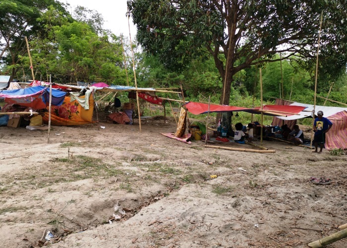 Allein in Camias mussten 759 Familien nach dem Erdbeben in provisorischen Zeltunterkünften untergebracht werden. Foto: PHILRADS/humedica