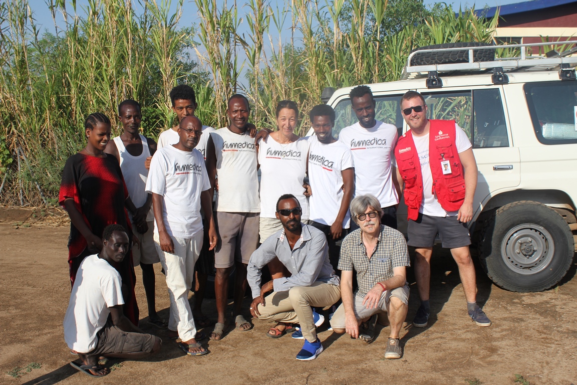 Das Team der mobilen Ambulanz um Dr. Michael Scholten. Foto:humedica